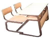 میز و نیمکت مدل صندلی جدا طرح جدید دو نفره